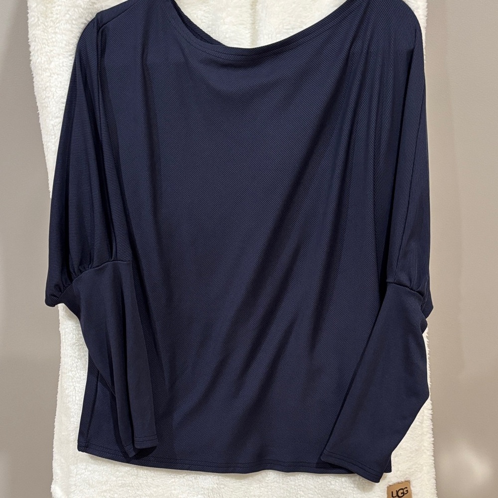 Elegant Navy Blue Women's Top